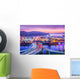 Charleston West Virginia USA Purple Sunset Wall Decal
