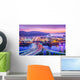 Charleston West Virginia USA Purple Sunset Wall Decal