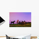 Horses Beside Broken Carriages Wall Mural