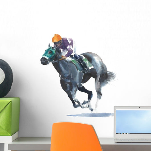 Horse Racing Jockey Wall Decal