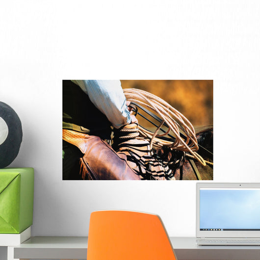 Cowboy With Rope Wall Mural