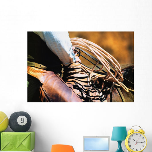 Cowboy With Rope Wall Mural