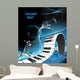 abstract piano keyboard Wall Mural
