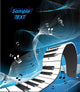 abstract piano keyboard Wall Mural