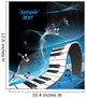 abstract piano keyboard Wall Mural