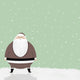 Santa And Snow Wall Mural