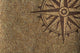 Compass Rose on Wood Texture Wall Mural