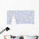Snowman In Winter Wall Mural