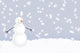 Snowman In Winter Wall Mural