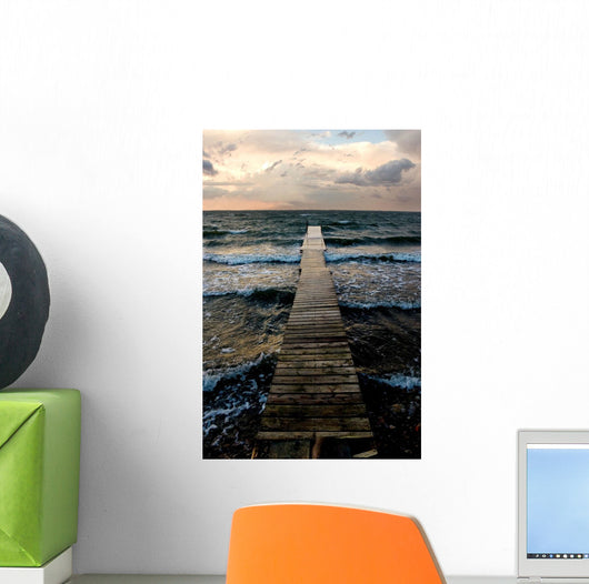 A Pier In The Water Wall Mural
