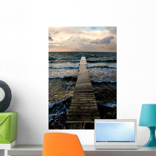 A Pier In The Water Wall Mural