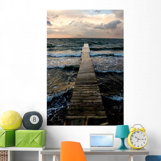 A Pier In The Water Wall Mural