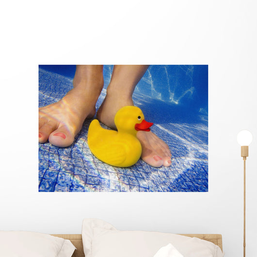 Toy At The Bottom Of A Pool Wall Mural