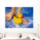 Toy At The Bottom Of A Pool Wall Mural
