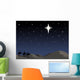 Three Wisemen Following Star Wall Mural
