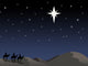 Three Wisemen Following Star Wall Mural