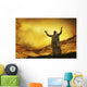 Jesus With Arms Stretched Towards Heaven Wall Mural