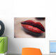 Closeup Of Womans Lips Wall Mural