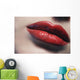 Closeup Of Womans Lips Wall Mural