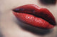 Closeup Of Womans Lips Wall Mural