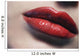 Closeup Of Womans Lips Wall Mural
