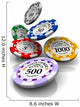 Tossing Chips Poker Wall Decal