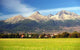 Tatra Mountains and Village Wall Decal