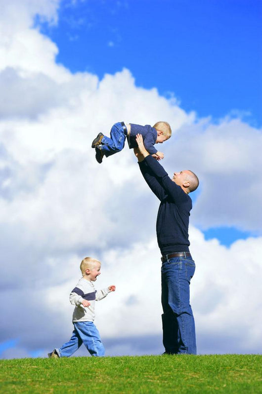 Dad With Sons Wall Mural