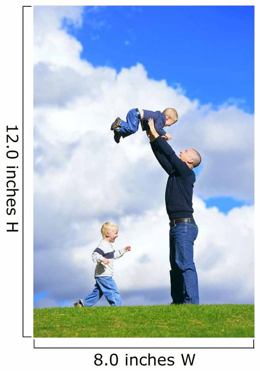 Dad With Sons Wall Mural