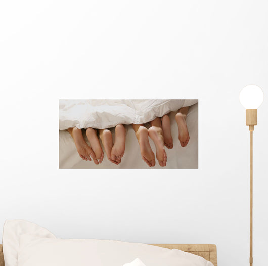Feet In Bed Wall Mural