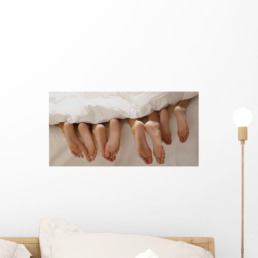Feet In Bed Wall Mural