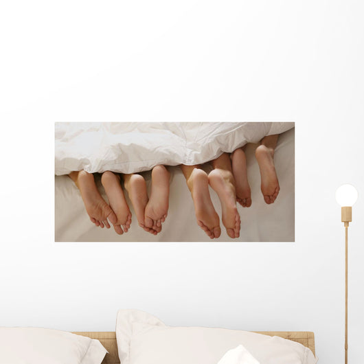 Feet In Bed Wall Mural
