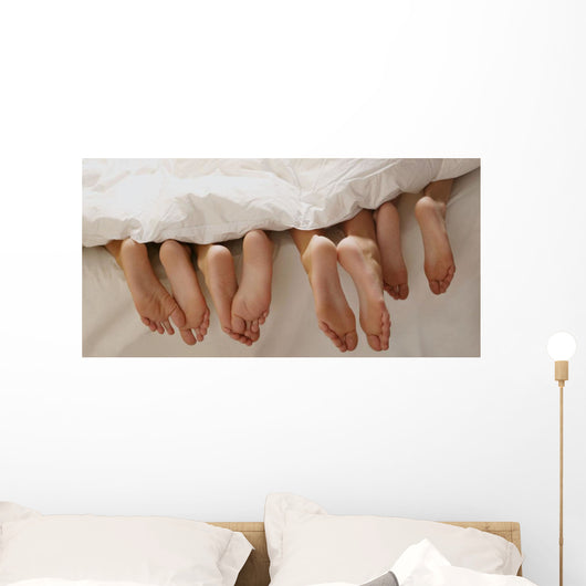 Feet In Bed Wall Mural