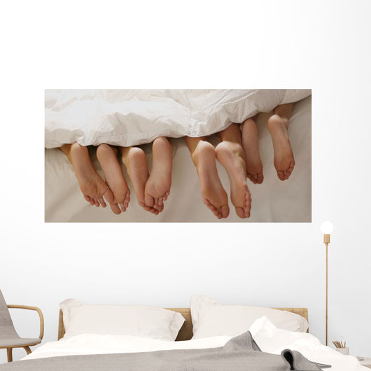 Feet In Bed Wall Mural