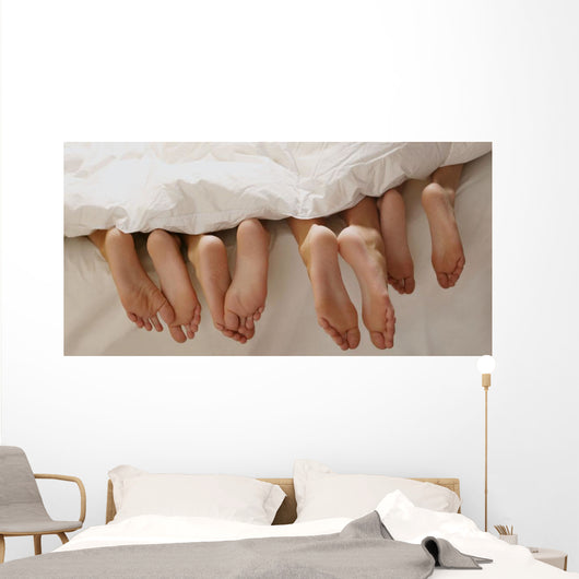 Feet In Bed Wall Mural