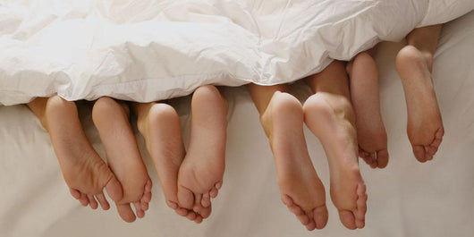 Feet In Bed Wall Mural