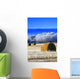 Frosty Hay Bales Wall Mural