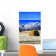 Frosty Hay Bales Wall Mural