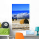 Frosty Hay Bales Wall Mural