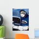 1955 u.s. classic car front end with chrome bumper Wall Mural