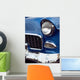 1955 u.s. classic car front end with chrome bumper Wall Mural