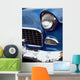 1955 u.s. classic car front end with chrome bumper Wall Mural