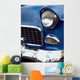 1955 u.s. classic car front end with chrome bumper Wall Mural