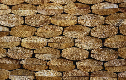 Boards In A Stack Wall Mural