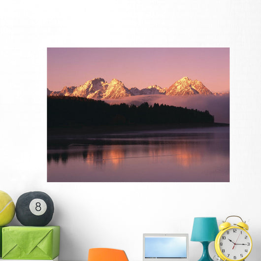 Grand Teton Mountains At Sunrise Wall Mural
