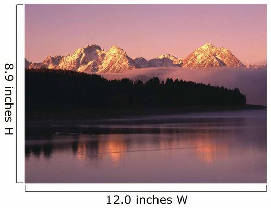 Grand Teton Mountains At Sunrise Wall Mural