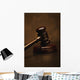 Closeup Of A Gavel Wall Mural