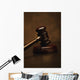 Closeup Of A Gavel Wall Mural
