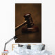 Closeup Of A Gavel Wall Mural
