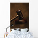 Closeup Of A Gavel Wall Mural